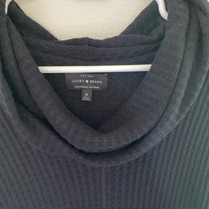 Black Cowl Neck Sweater